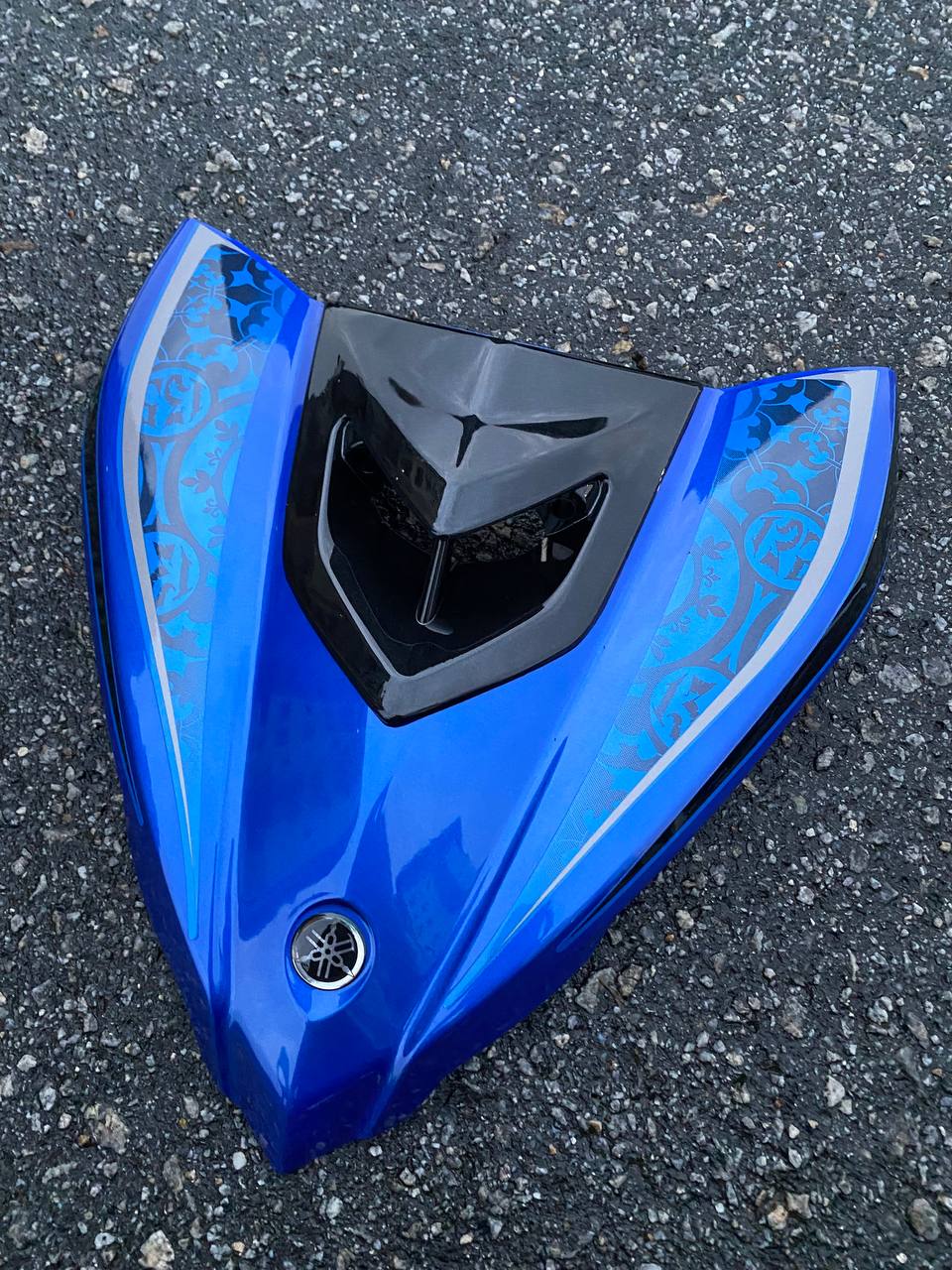 COVERSET BODYSET YAMAHA LC LC135 V2 V6 V7 DR BIRU SILVER VPBC5 S3 BATIK BIRU STRIPE TANAM CODE 031 DOCTOR VELOZI EDITION