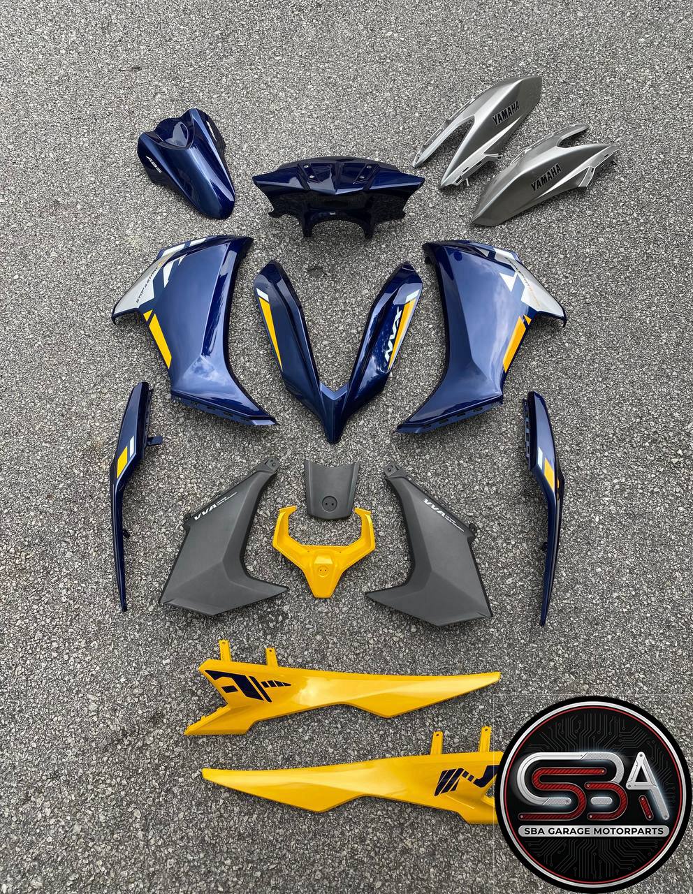COVERSET BODYSET NVX 155 NVX155 V3 DPBMU RYC1 BLUE YELLOW YAMAHA VELOZI WS SIAP TAMPAL NVX-V3-S-2
