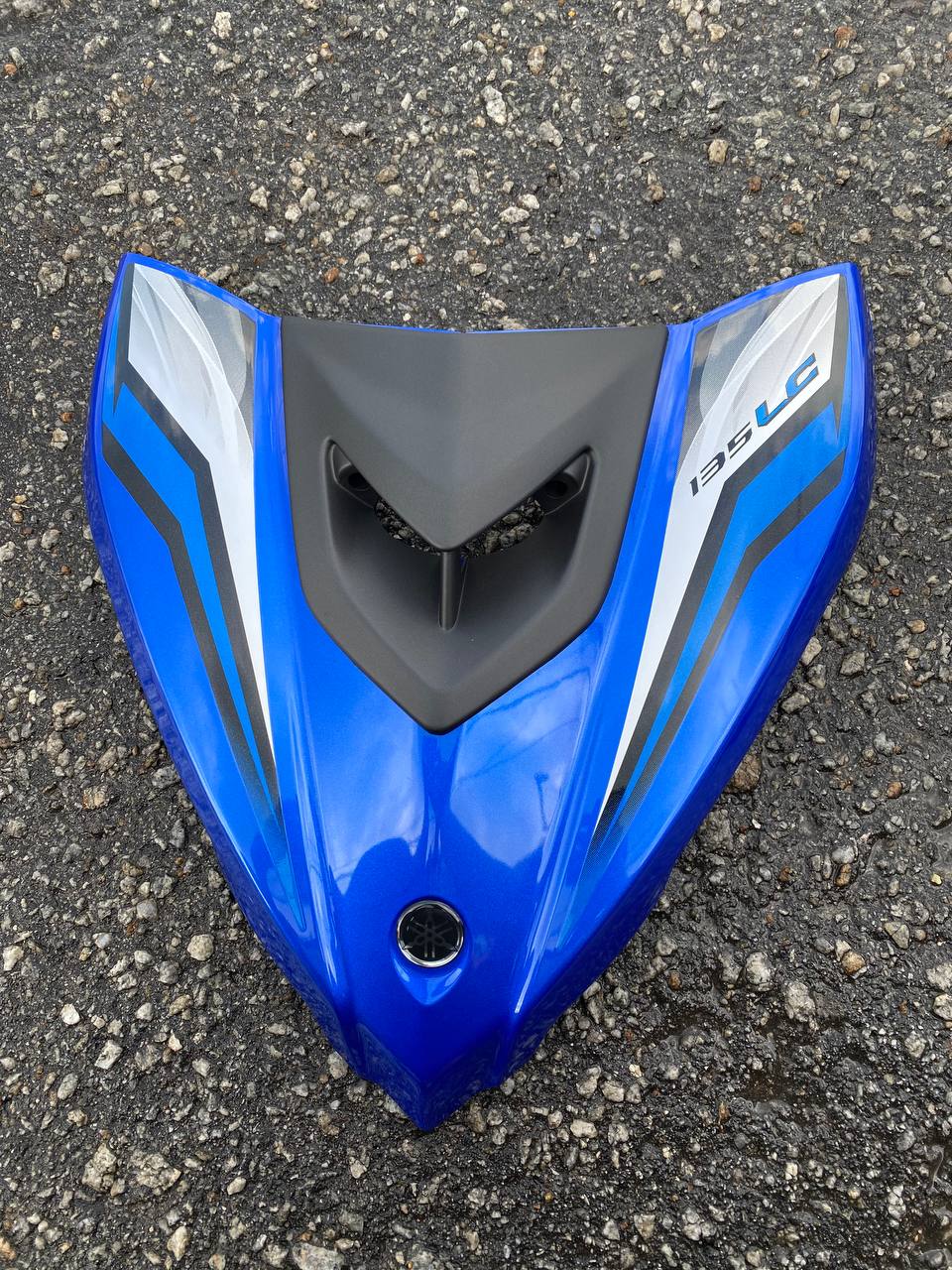COVERSET YAMAHA SIAP TANAM LC135 LC V6 V7 BIRU SILVER GLOSSY KILAT DOCTOR EDITION TERMASUK EMBLEM,COVER ENGINE,HEAD CAP