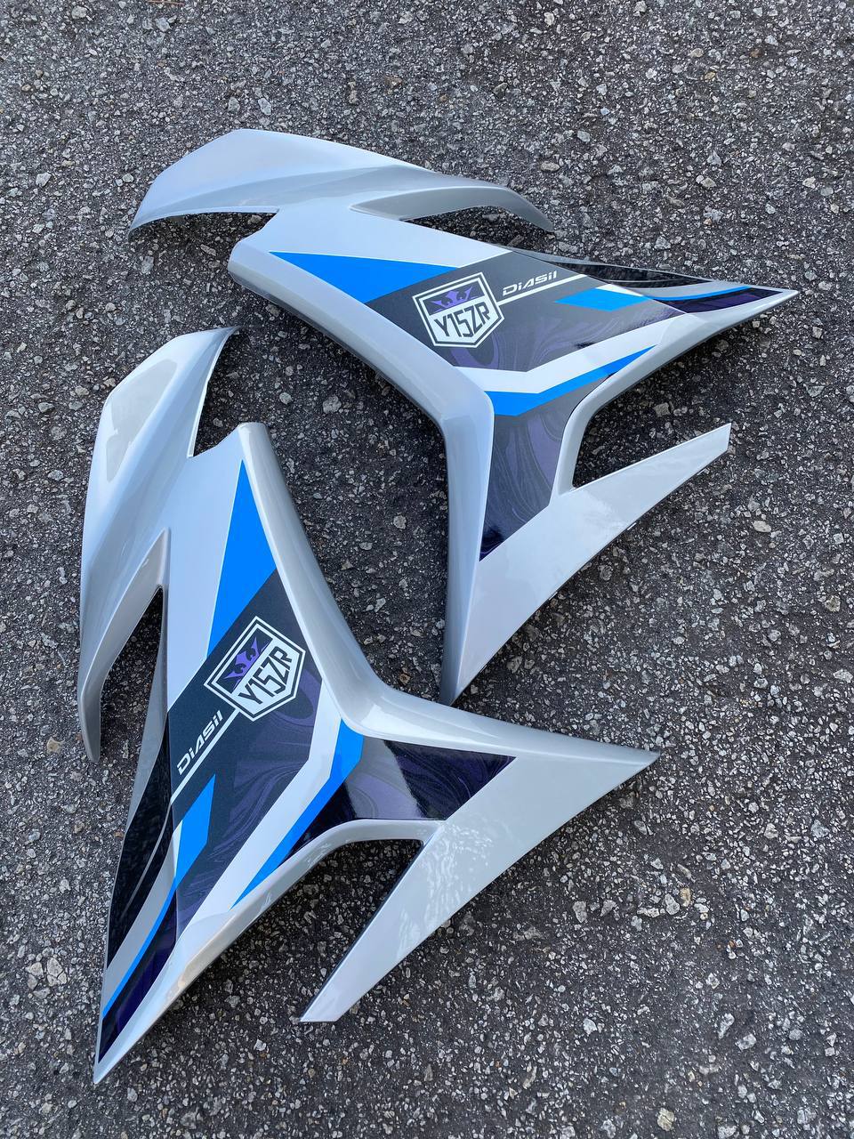 COVERSET SIAP TANAM Y15 Y15ZR YSUKU V1 V2 SILVER KILAT 2023 DESIGN ORIGINAL EQUIPMENT MANUFACTURED