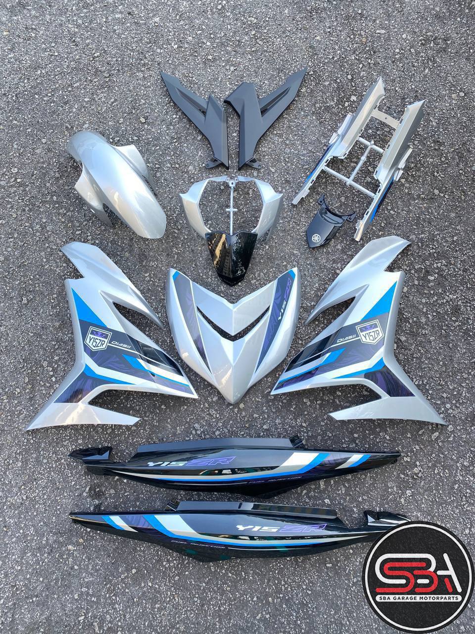 COVERSET SIAP TANAM Y15 Y15ZR YSUKU V1 V2 SILVER KILAT 2023 DESIGN ORIGINAL EQUIPMENT MANUFACTURED