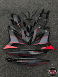COVERSET BODYSET YAMAHA Y15 Y15ZR V1 V2 RXZ BLACK RED DOCTOR 032 SIAP TANAM