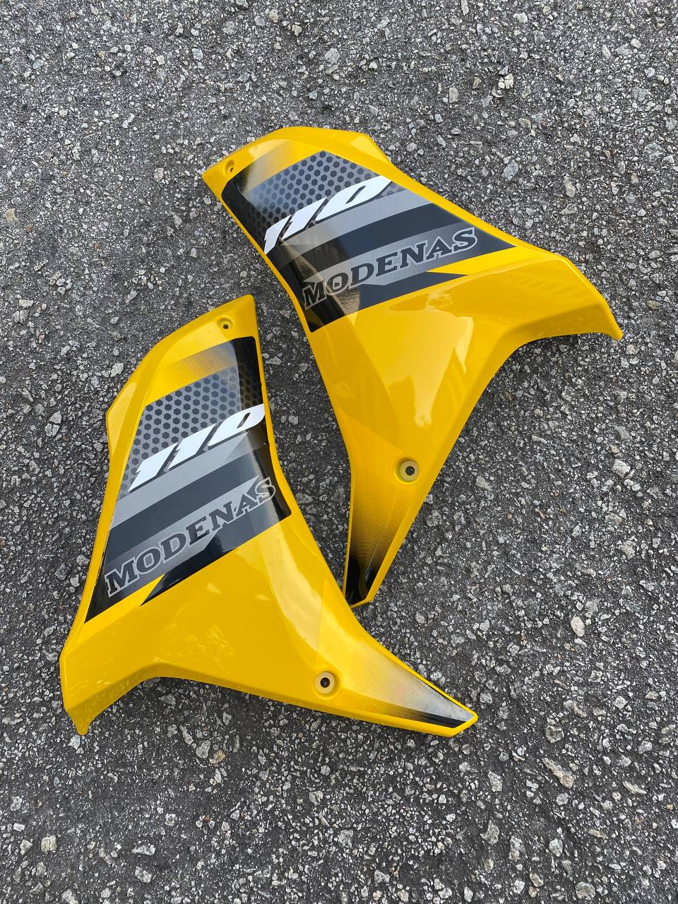 COVERSET BODYSET MODENAS KRISS MR3 DRUM YELLOW BLACK KUNING HITAM SIAP TAMPAL M SEKI SET