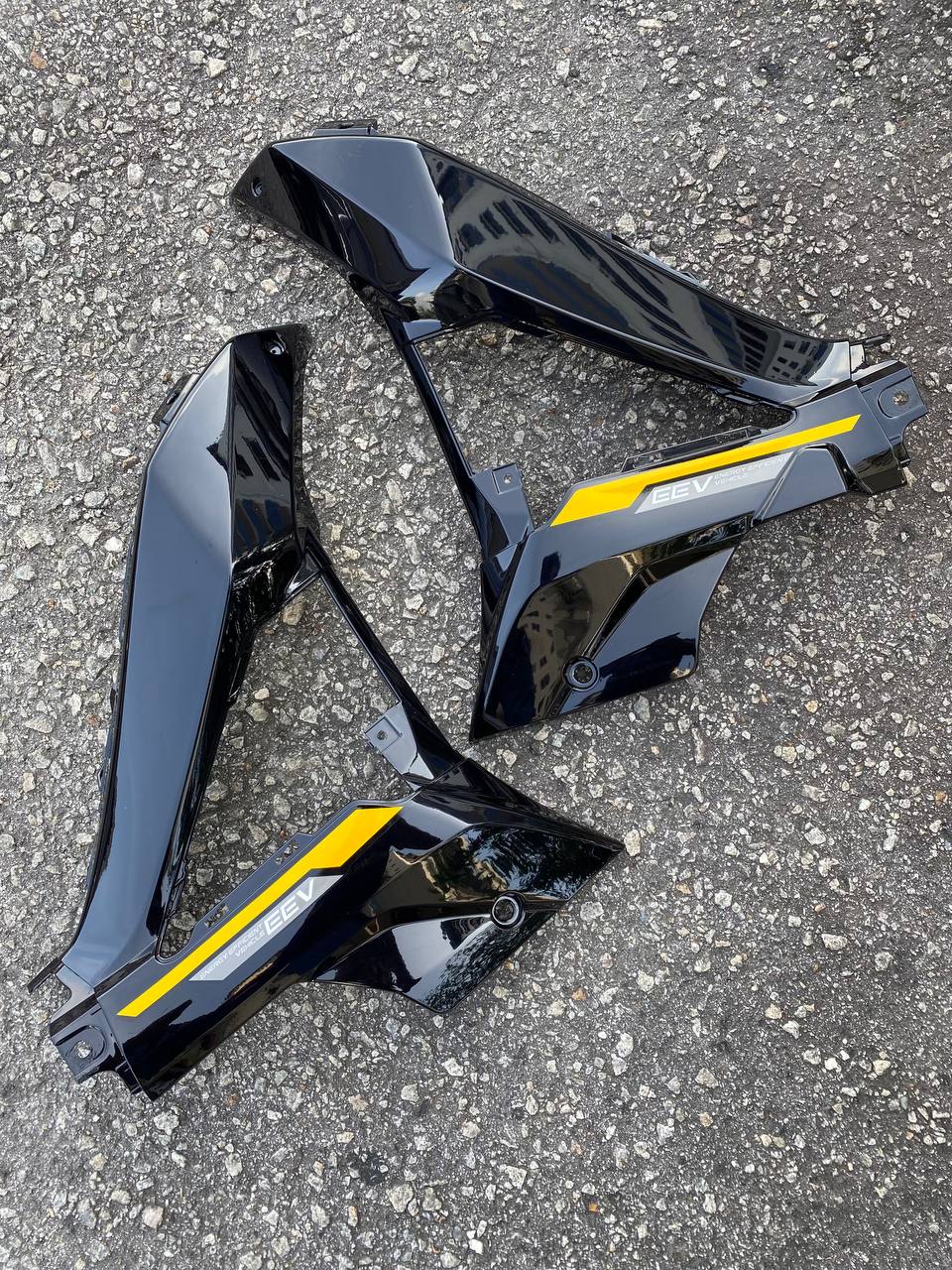 COVERSET BODYSET MODENAS KRISS MR3 DRUM YELLOW BLACK KUNING HITAM SIAP TAMPAL M SEKI SET