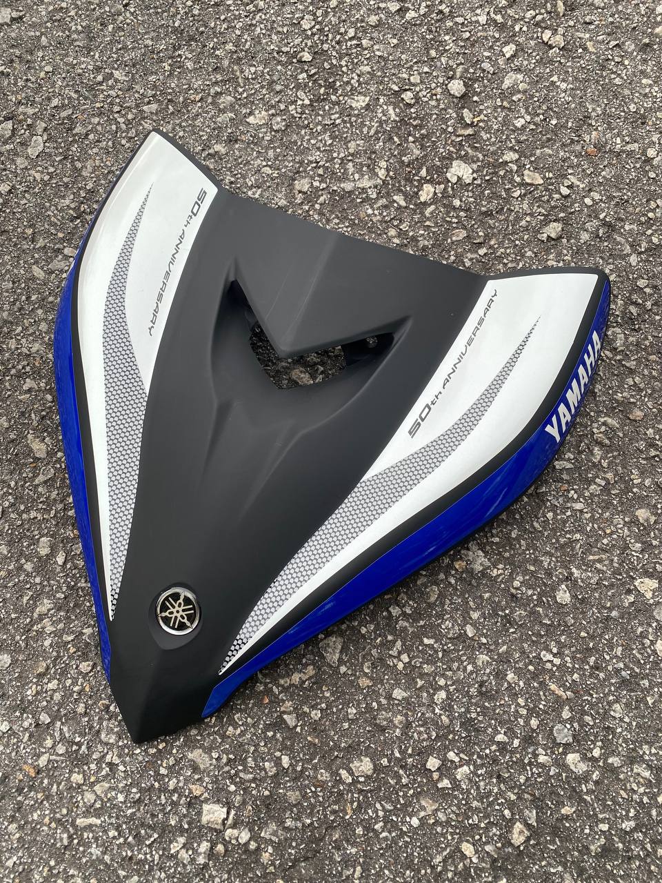 COVER SET YAMAHA ORIGINAL 50TH ANNIVERSARY LC135 V2 V3 4S 5S BIRU HITAM  FREE EMBLEM 100% HLY / VELOZI SIAP TAMPAL