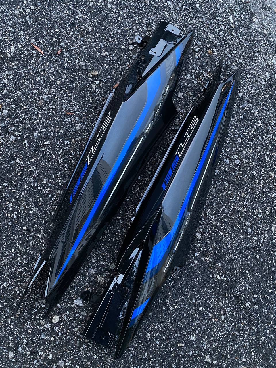 COVERSET BODYSET YAMAHA LC LC135 V6 V7 DR EXCITER BLUE BIRU EXR STRIPE TANAM CODE 030 DOCTOR EDITION OEM