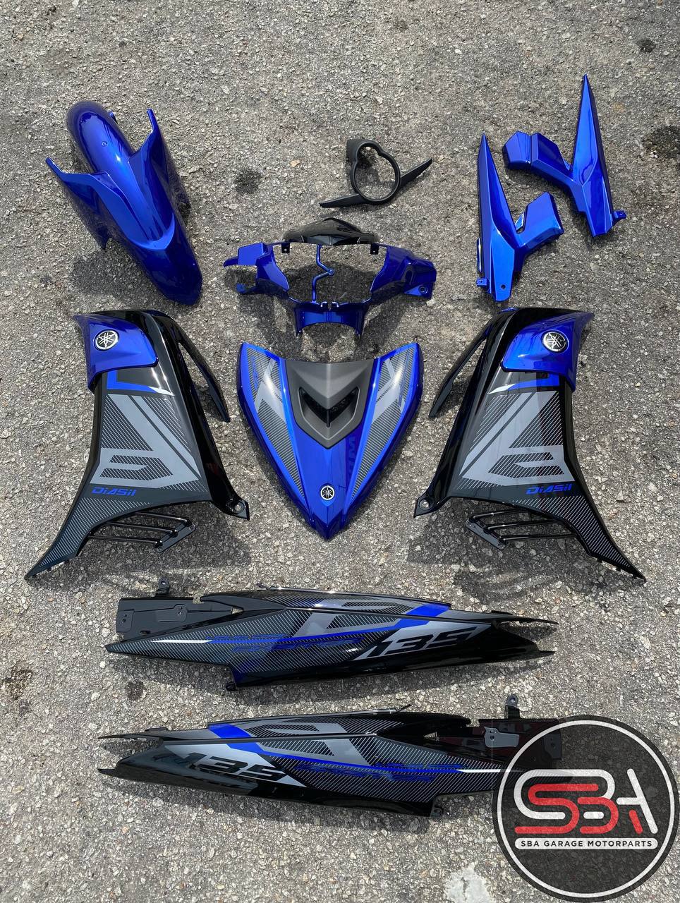 COVERSET YAMAHA LC LC135 V6 V7 EXCITER RC DPBMC BLUE BLACK L6-RC-5 BODYSET SIAP TANAM VELOZI DOCTOR 059