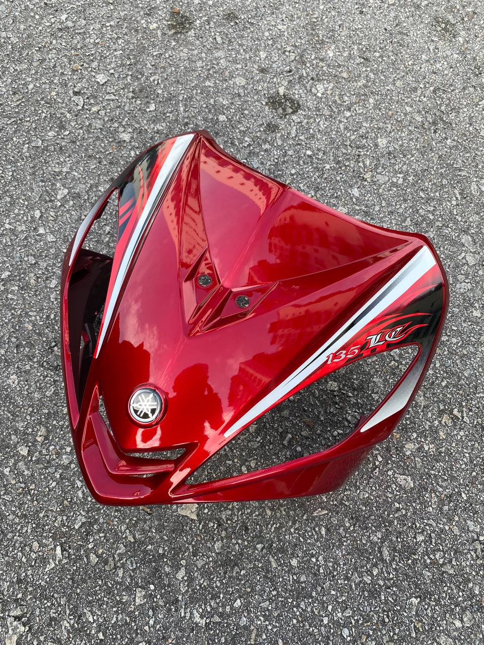 COVERSET BODYSET YAMAHA LC135 LC V1 MERAH MAROON BATIK ORIGINAL 100% HONG LEONG YAMAHA HLY / M SEKI / VELOZI