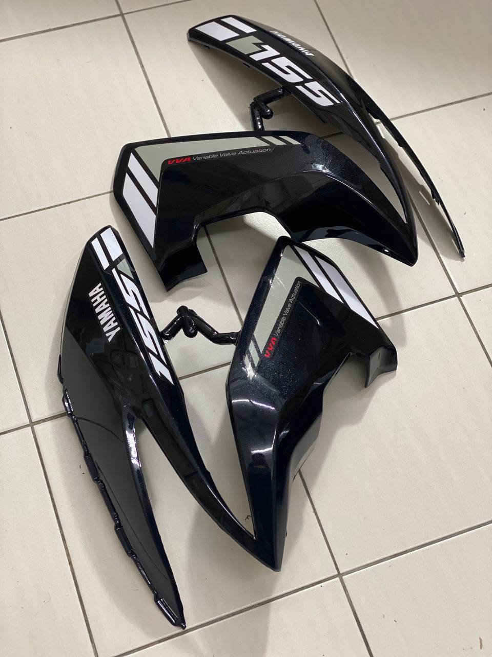 COVERSET BODYSET NVX 155 NVX155 V1 YAMAHA DOCTOR BLACK HITAM 007 SIAP TANAM