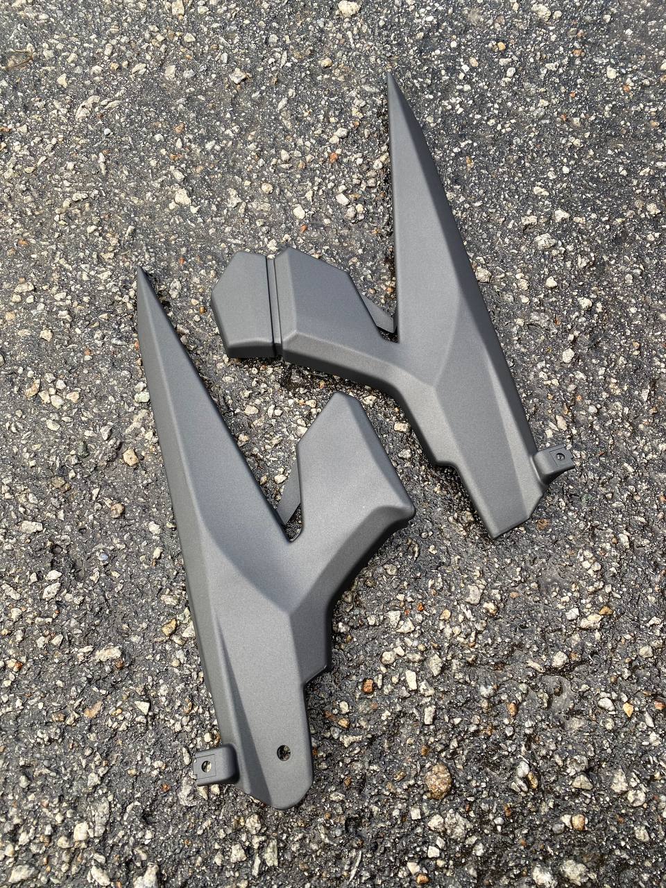 COVERSET BODYSET YAMAHA LC LC135 V6 V7 MX KING S3 SILVER BLACK STRIPE TANAM VELOZI L6-MKX-7