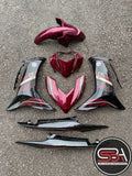 COVERSET LC135 LC V8 STANDARD DESIGN 2025 RED TITAN LE L8-S-9 FUEL INJECTION FI YAMAHA SIAP TANAM DOCTOR / VELOZI / HLY