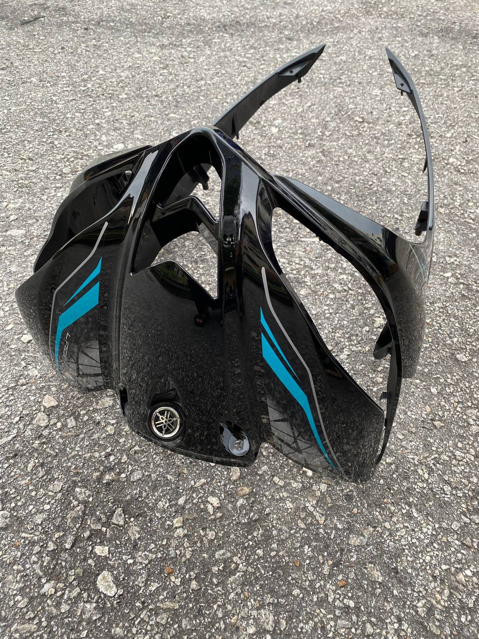 COVERSET BODYSET LAGENDA SRL 115 / 115Z Fi INJECTION HITAM KILAT CYAN CS6 STANDARD COLOR VELOZI / M SEKI SET SIAP TAMPAL
