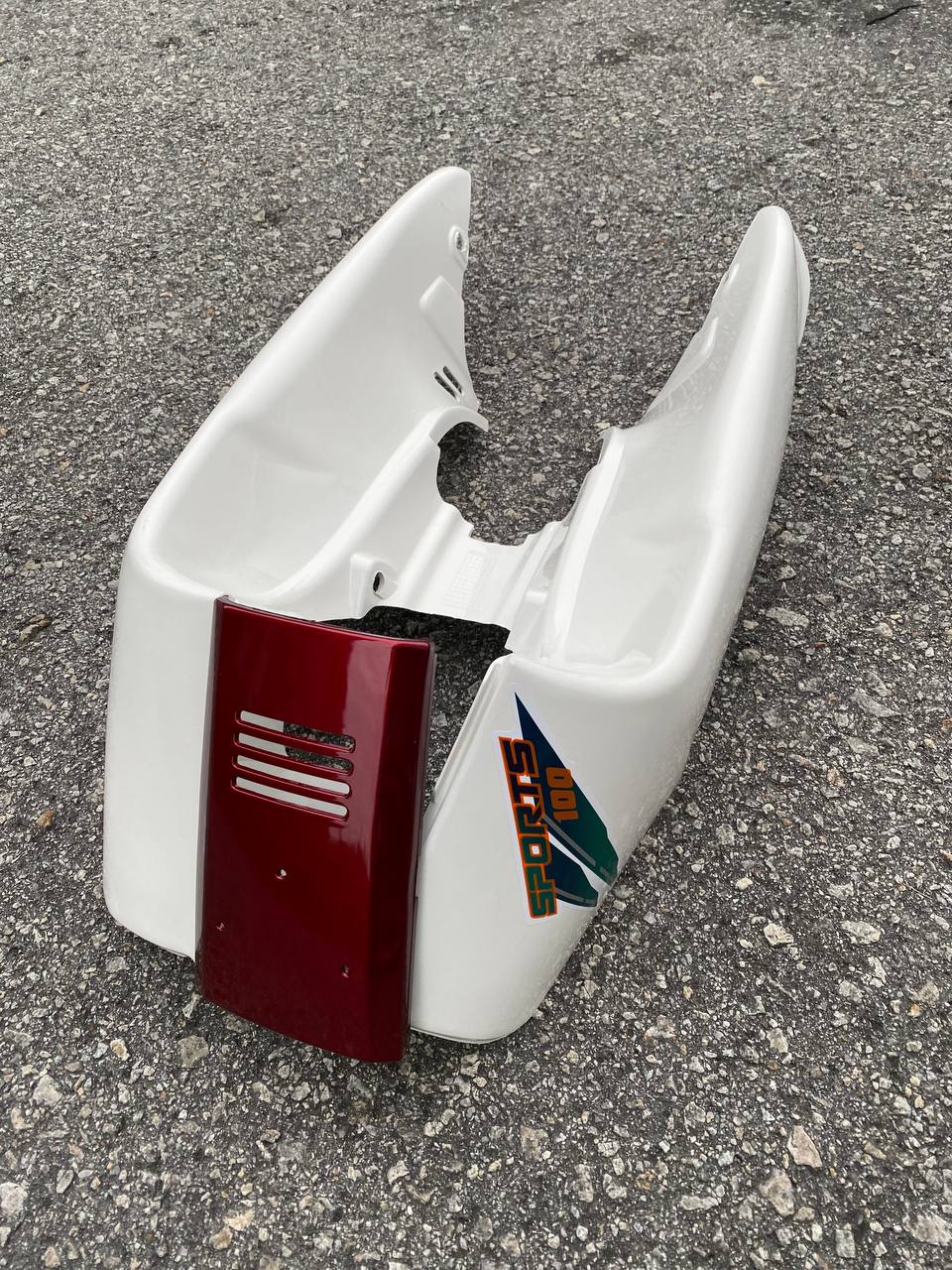 COVERSET SS SPORTS YAMAHA 100 SS Y100 2JG MPR PP WHITE P DRMK MAROON PUTIH M SEKI SET SIAP TAMPAL FULLSET