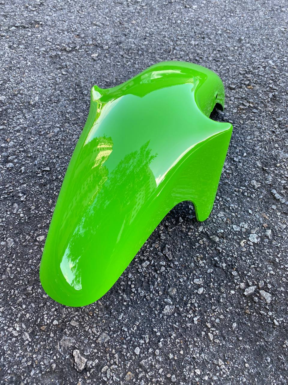 KAWASAKI NINJA DOUBLE R KR 150 RR BODY COVERSET, CLEAR-COATED STICKERS, 2-TONE RED, INCLUDING TANK (2 LARGE BOXES), OEM SET