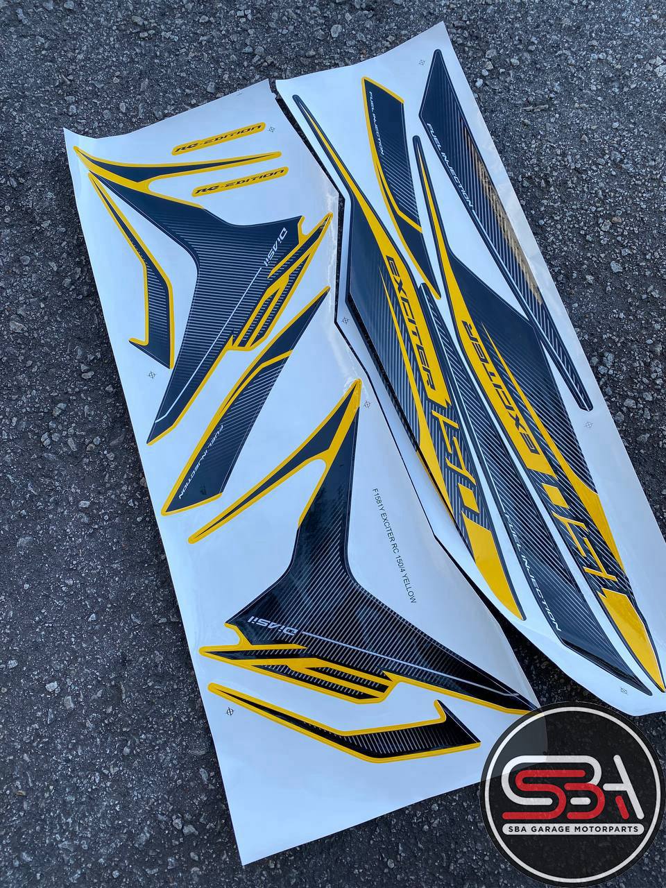 STICKER BODYSET/STRIPE COVERSET Y15 Y15 ZR V1 V2 EXCITER RC YELLOW KUNING NEW ARRIVAL MORITAKA YAMAHA ORIGINAL