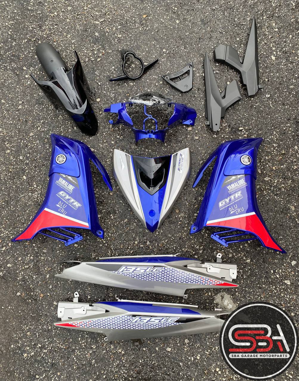 COVERSET YAMAHA ORIGINAL SIAP TANAM LC 135 LC135 V6 V7 BLUE CORE BLUE DOCTOR SIAP TANAM