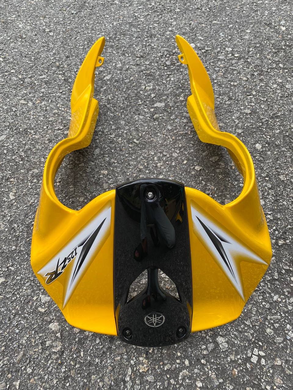COVERSET ORIGINAL HLY YAMAHA 125 125z 125zr KUNING DIRAJA STRIPE/STICKER SIAP TAMPAL PERCUMA EMBLEM TIMBUL HLY / VELOZI