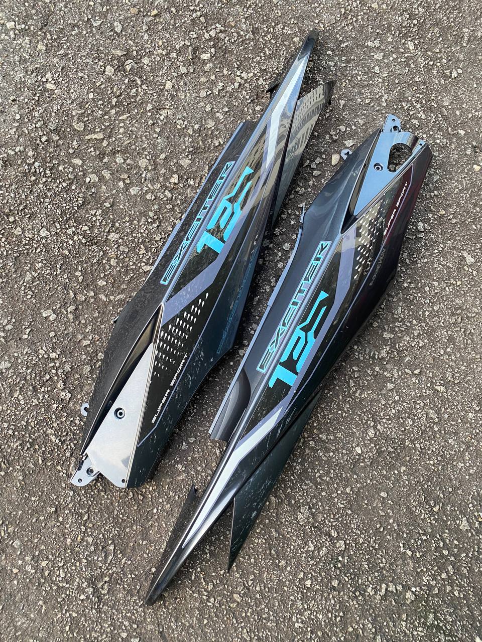 YAMAHA BODYSET LC 135 V1 V2 V3 EXCITER 2021 NEW DESIGN SPECIAL EDITION GREY STRIPE TANAM CLEAR - OEM