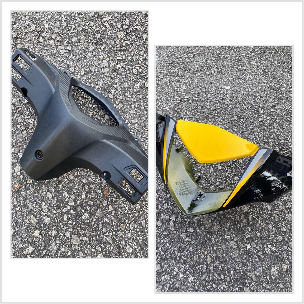 COVERSET BODYSET MODENAS KRISS MR3 DRUM YELLOW BLACK KUNING HITAM SIAP TAMPAL M SEKI SET