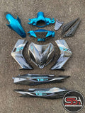 YAMAHA BODYSET LC 135 V1 V2 V3 EXCITER 2021 NEW DESIGN SPECIAL EDITION GREY STRIPE TANAM CLEAR - OEM