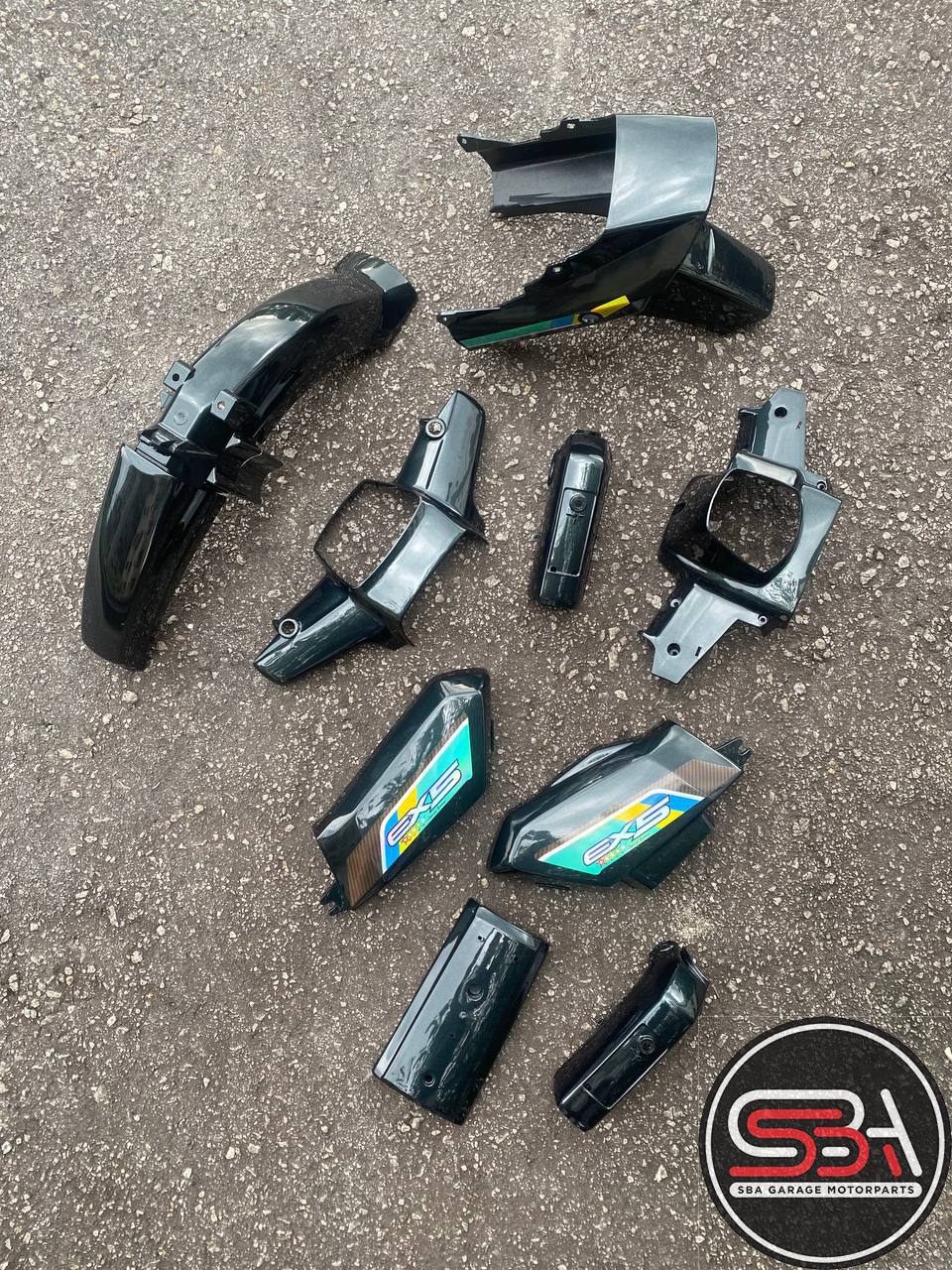 COVERSET BODYSET EX5 DREAM HONDA COVER SET CHROME / CARBON ARMY GREEN HIJAU COMPLETE M SEKI MADE IN MALAYSIA