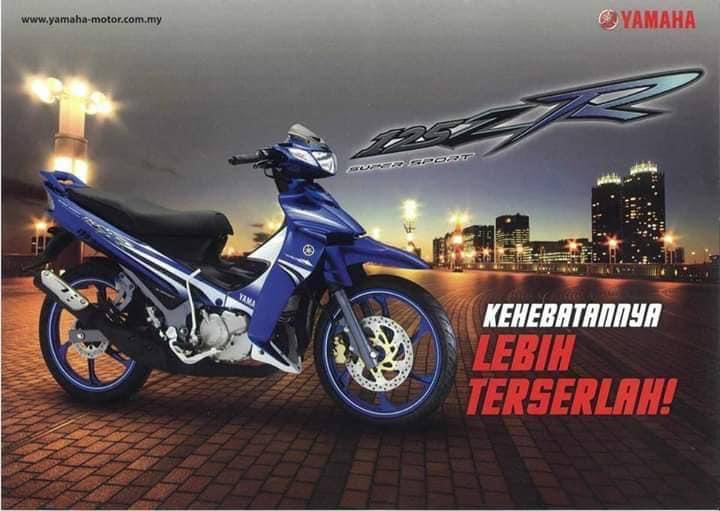 COVERSET BODYSET YAMAHA 125z / 125zr BIRU GP – ORIGINAL HLY HONG LEONG YAMAHA FREE EMBLEM TIMBUL STRIPE SIAP TAMPAL