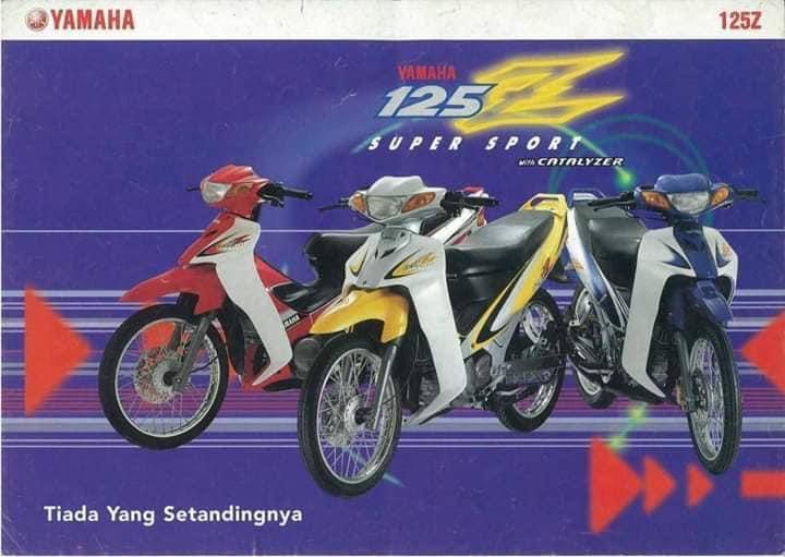 COVERSET ORIGINAL HLY 125z 125zr KUNING BIRU LAUT SILVER SABIT MERAH STICKER SIAP TAMPAL HONG LEONG YAMAHA