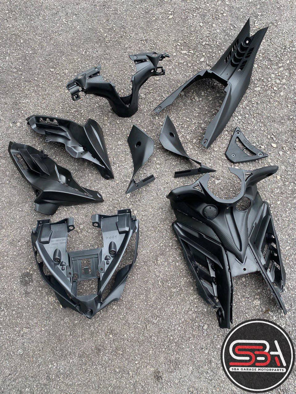 INNER LC 135 V4 V5 V6 V7 ORIGINAL 100% HLY SET HITAM MATTE FULL ITEM ( 9 ITEM ) YAMAHA ORIGINAL HONG LEONG YAMAHA