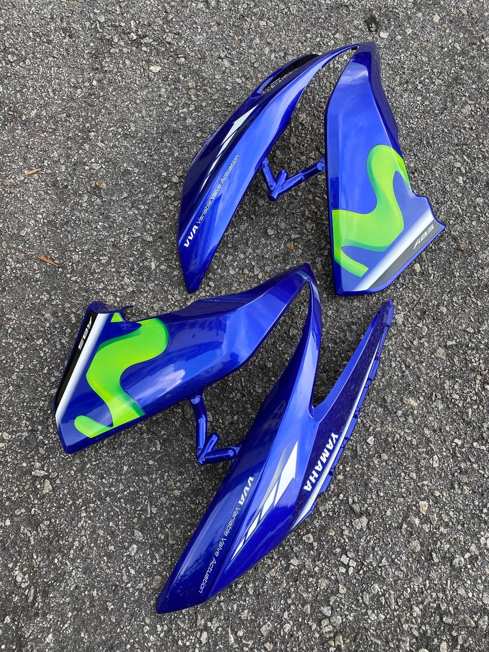 COVERSET BODYSET NVX 155 NVX155 V1 YAMAHA DOCTOR BIRU MOVISTAR GREEN M HIJAU 013 SIAP TANAM