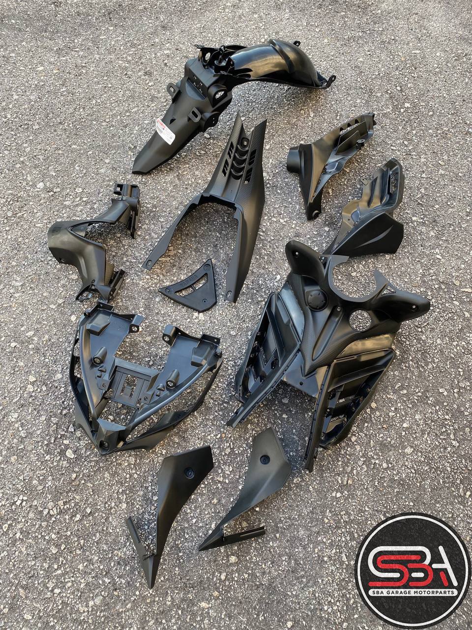 INNER LC 135 V4 V5 V6 V7 100% ORIGINAL HLY MATTE BLACK FULL SET ( 9 ITEMS ) YAMAHA ORIGINAL HONG LEONG YAMAHA