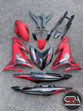 COVERSET BODYSET Y15 Y15ZR YSUKU V1 V2 MDRM3 2020 100% ORIGINAL HLY RED MATTE BLACK TITAN HONG LEONG YAMAHA / VELOZI WS2