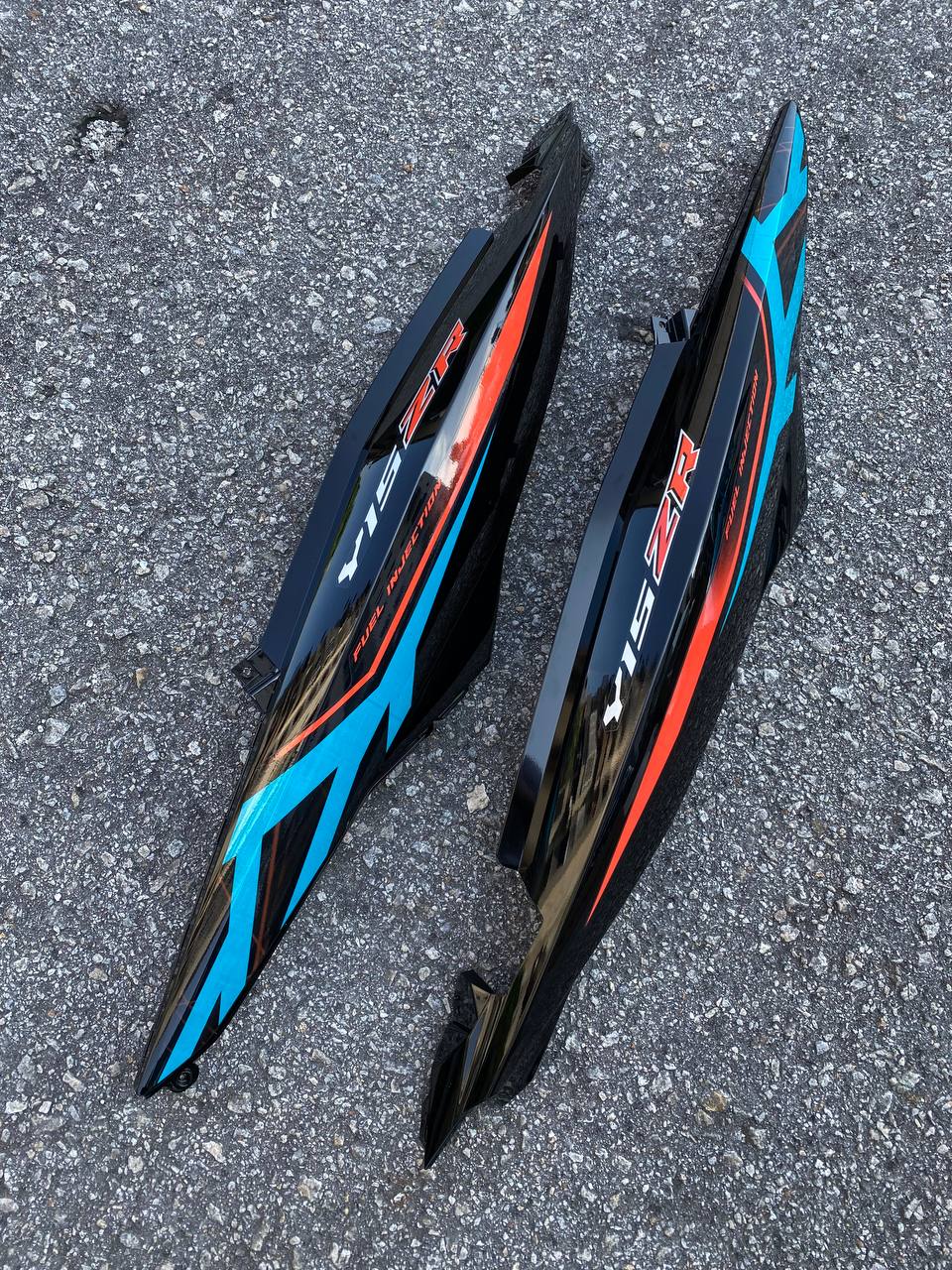 COVERSET BODYSET YAMAHA Y15 Y15ZR YSUKU V2 100% ORIGINAL HLY CYAN TITAN MATELIC MALAYSIA DESIGN 2021 HONG LEONG YAMAHA