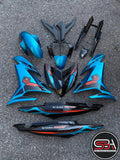 COVERSET BODYSET YAMAHA Y15 Y15ZR YSUKU V2 100% ORIGINAL HLY CYAN TITAN MATELIC MALAYSIA DESIGN 2021 HONG LEONG YAMAHA
