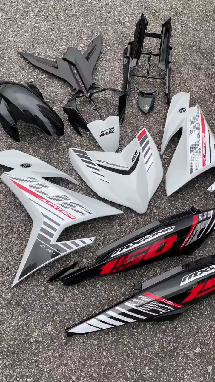 COVERSET BODYSET YAMAHA Y Y15 Y15ZR V1 V2 P WHITE PUTIH DOCTOR 037 SIAP TANAM