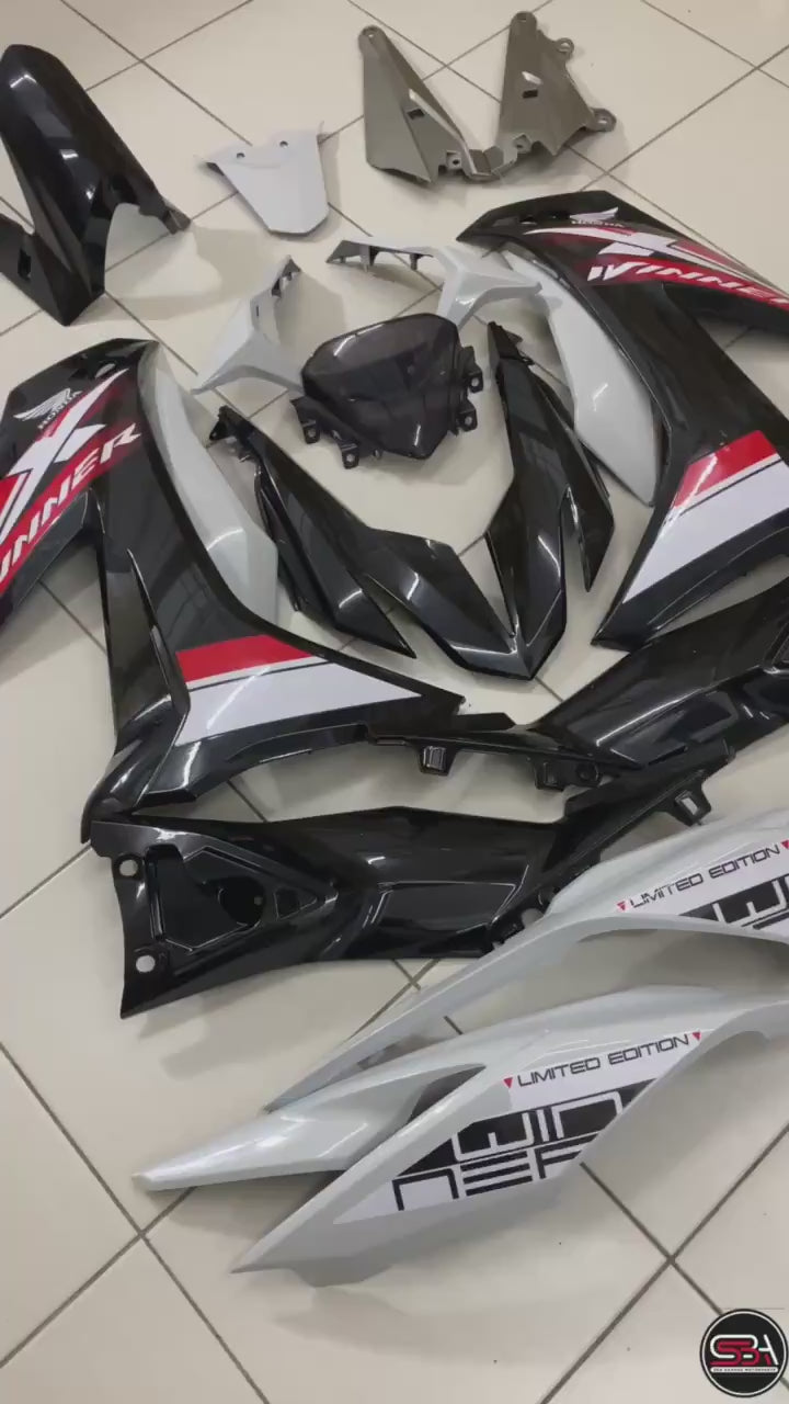 HONDA RSX RS-X 150 RSX150 COVERSET DOCTOR WINNER BLACK HITAM 006 COLOR SIAP TANAM CLEAR FIT DENGAN BODY