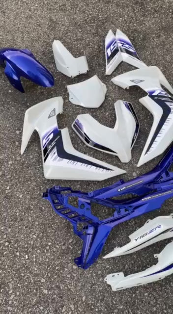 Y16 COVERSET Y16ZR CRYSTAL WHITE DPBMC PUTIH BIRU Y16-ST-3 ORIGINAL VELOZI YAMAHA SIAP TANAM READY STOK