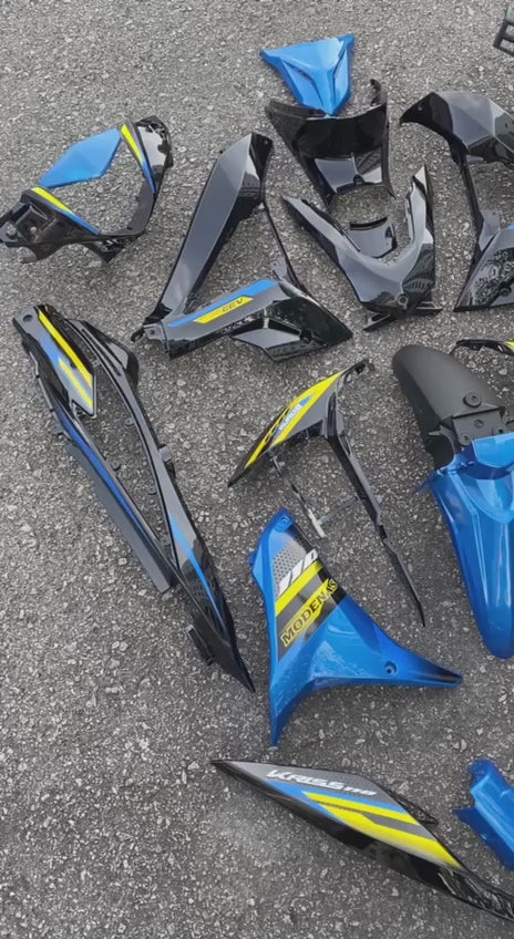COVERSET BODYSET MODENAS KRISS MR3 DRUM BLUE BLACK BIRU HITAM SIAP TAMPAL M SEKI SET