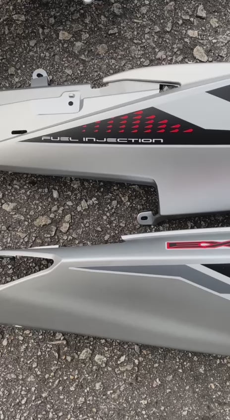 COVERSET LC 135 LC135 V6 EXCITER SILVER DUST 2021 DOCTOR / VELOZI L6-ECT-2 SIAP TAMPAL FREE EMBLEM