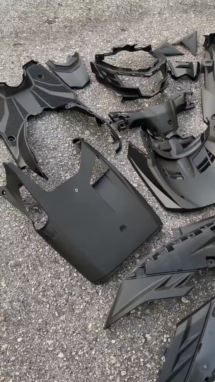 ORIGINAL HLY INNER COVER HITAM MATTE EGO AVANTIZ BLACK COMPLETE SET 14 ITEM FULLSET TERMASUK REAR FENDER