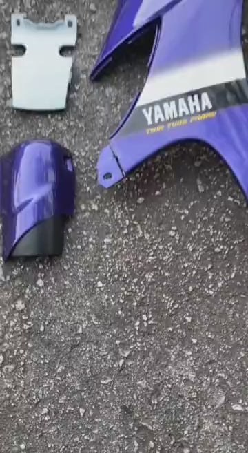 COVERSET ORIGINAL HLY YAMAHA 125Z 125ZR PURPLE SABIT STRIPE STICKER SIAP TAMPAL PERCUMA EMBLEM TIMBUL HONG LEONG YAMAHA