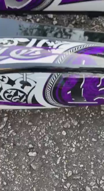 COVERSET BODYSET LC135 LC V8  BATIK BPM1 METALIC PURPLE BLACK L8-B-4 FUEL INJECTION FI YAMAHA SIAP TANAM VELOZI