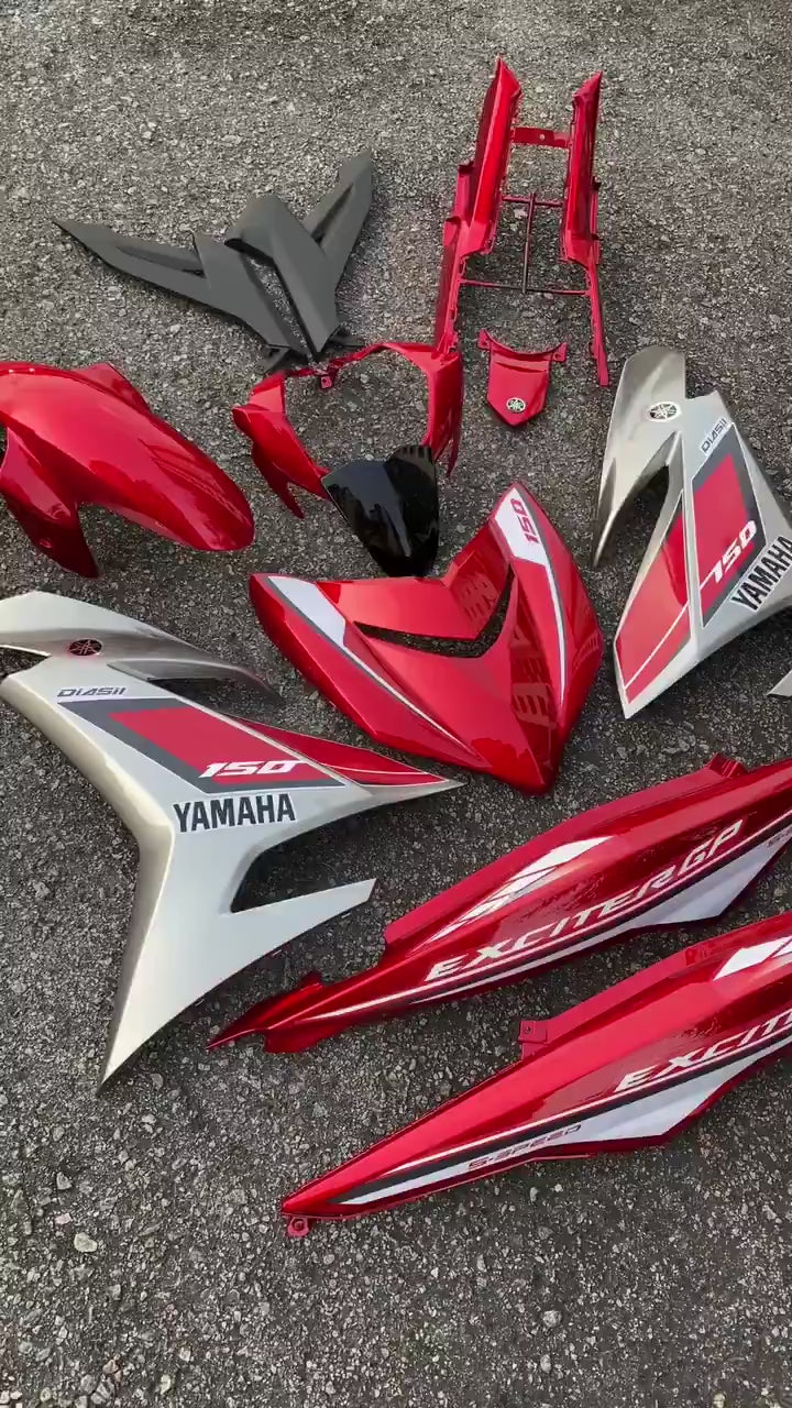 Y15ZR V1 V2 RM7 S3 EXCITER GP MERAH RED TANAM COVERSET PREMIUM EDITION BODYSET Y15ZR YSUKU ORIGINAL VELOZI