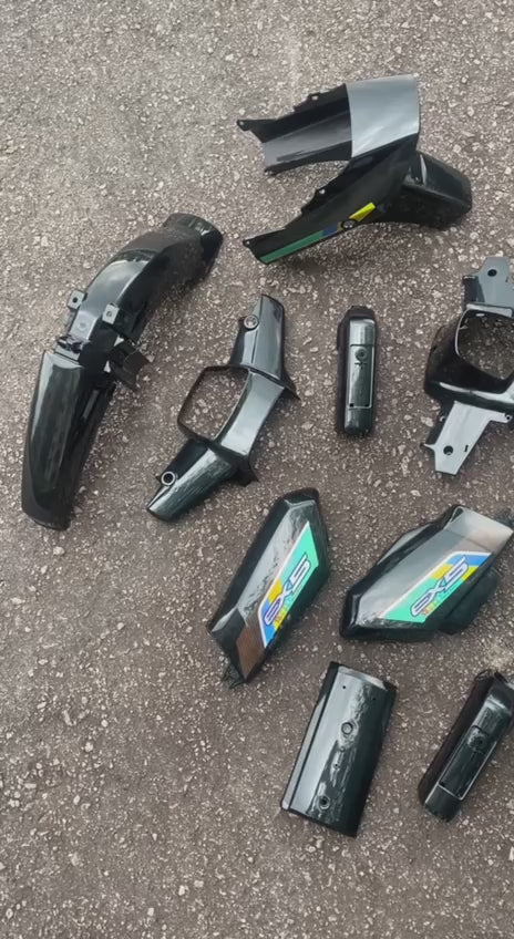 COVERSET BODYSET EX5 DREAM HONDA COVER SET CHROME / CARBON ARMY GREEN HIJAU COMPLETE M SEKI MADE IN MALAYSIA