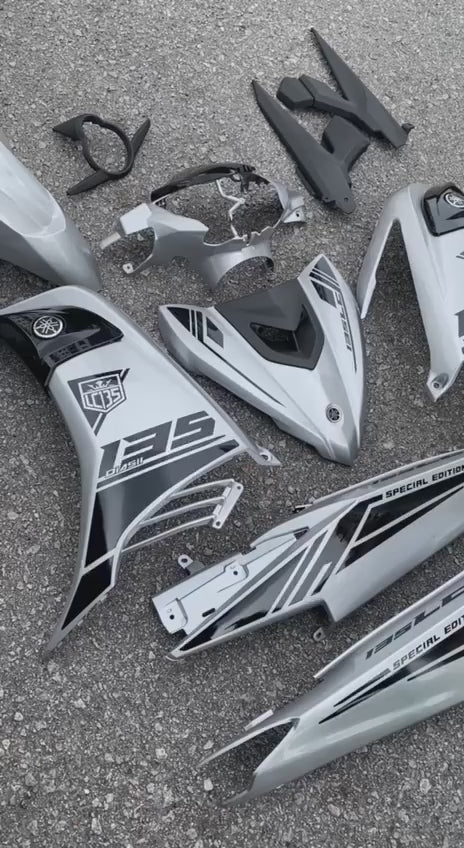 YAMAHA LC LC135 V6 V7 SPECIAL EDITION T-SV SILVER CLEAR BLACK L6-SE-1 COVERSET BODYSET SIAP TANAM VELOZI + COVER METER