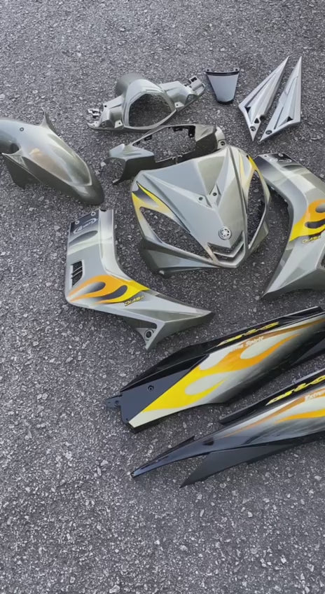 COVERSET BODYSET YAMAHA LC LC135 V1 API NESCAFE DESIGN FREE EMBLEM TIMBUL ORIGINAL HLY HONG LEONG YAMAHA