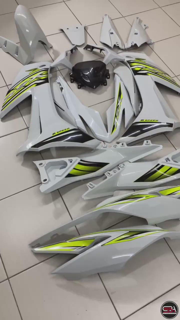 HONDA RSX RS-X 150 RSX150 COVERSET DOCTOR ALL WHITE 015 COLOR ORIGINAL STRIPE SIAP TAMPAL FIT DENGAN BODY