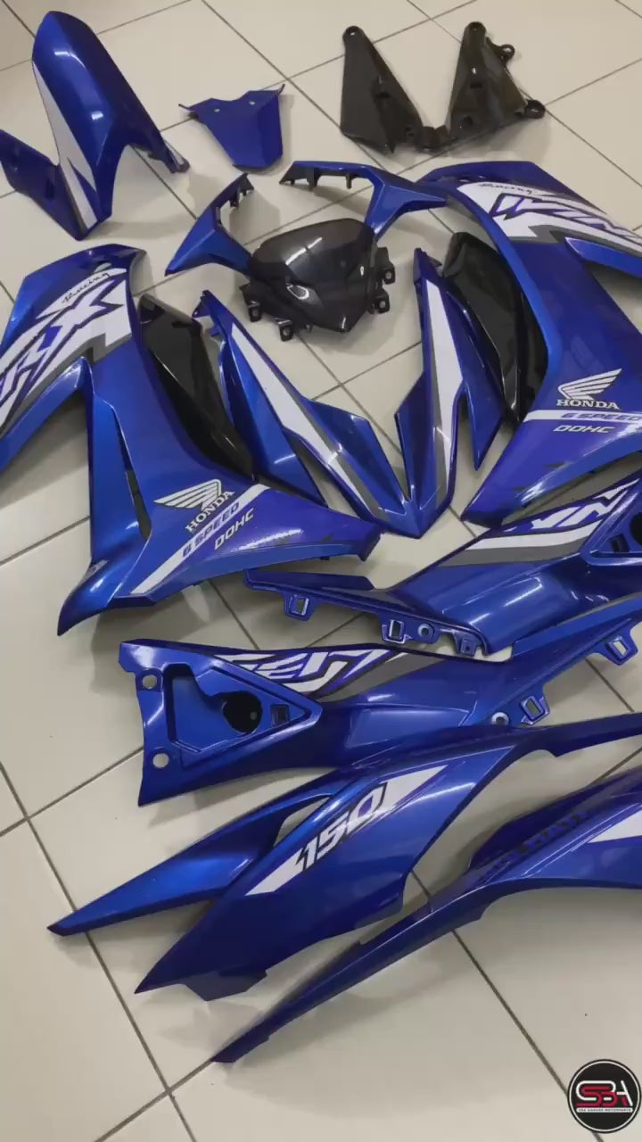 HONDA RSX RS-X 150 RSX150 COVERSET DOCTOR WINNER X BLUE 018 COLOR SIAP TANAM CLEAR FIT DENGAN BODY