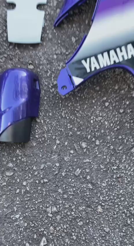 COVERSET ORIGINAL HLY – YAMAHA 125Z PURPLE PETIR STRIPE / STICKER SIAP TAMPAL – HONG LEONG YAMAHA FREE EMBLEM DADA