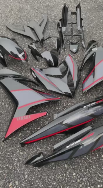 COVERSET BODYSET YAMAHA Y15 Y15ZR V1 V2 RXZ BLACK RED DOCTOR 032 SIAP TANAM