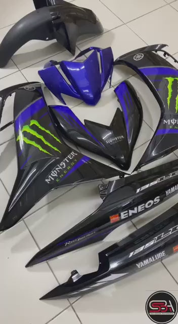 COVERSET BODYSET LC135 LC V8 MONSTER LTD FUEL INJECTION FI YAMAHA SIAP TANAM DOCTOR 005 OEM